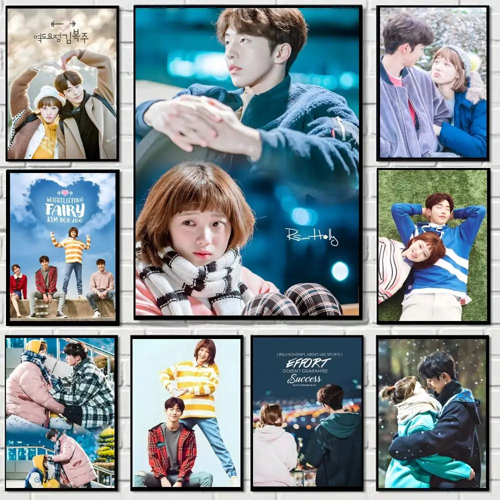 Korean Drama W-weightlifting Fairy Poster Self-adhesive Living Room Bedroom Party Bar Decor Moisture-proof Fade-resistant
