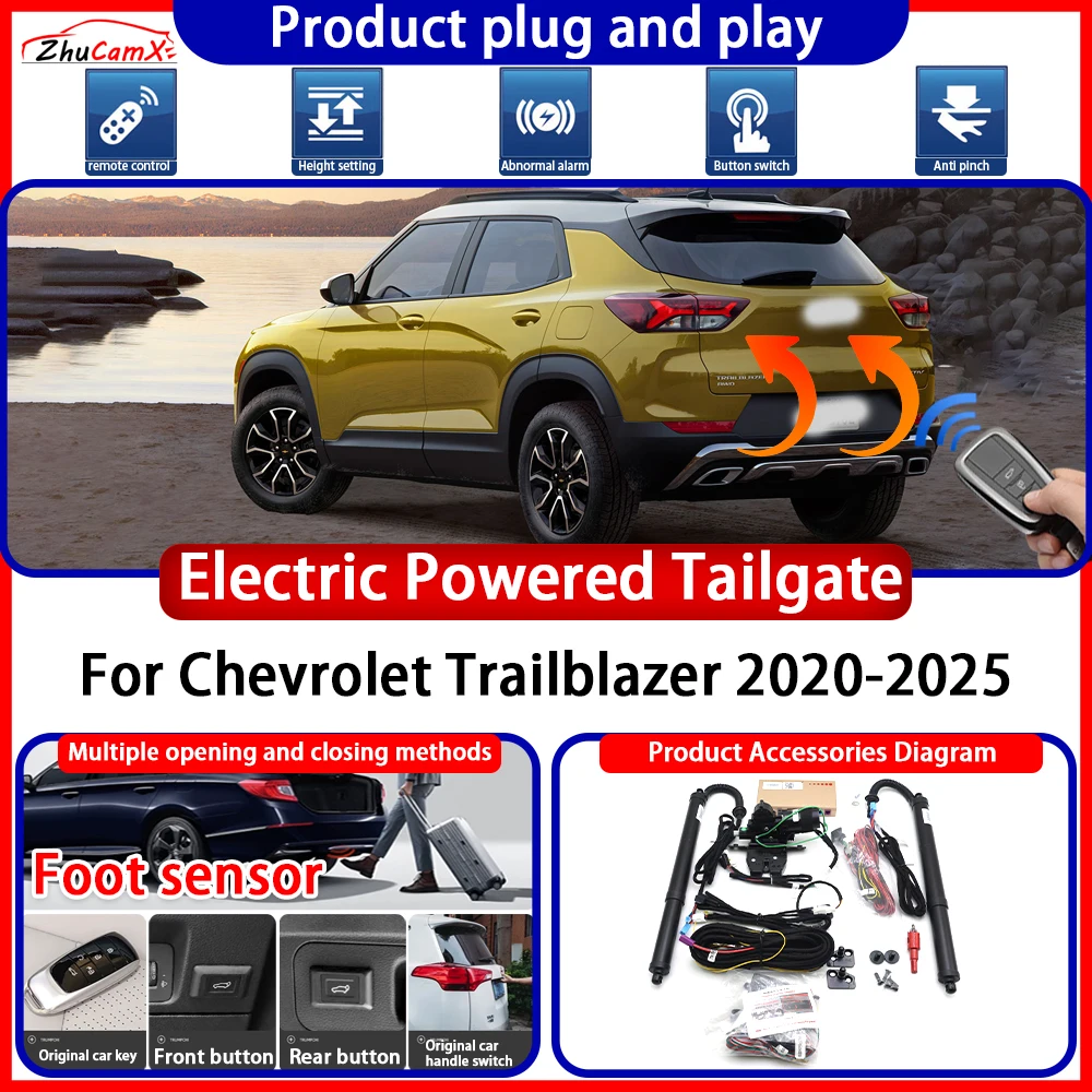 ZhuCamX Electric OEM Powered Tailgate for Chevrolet Trailblazer 2020-2025 Anti Pinch Smart Intelligent Control Gate Lift Kit