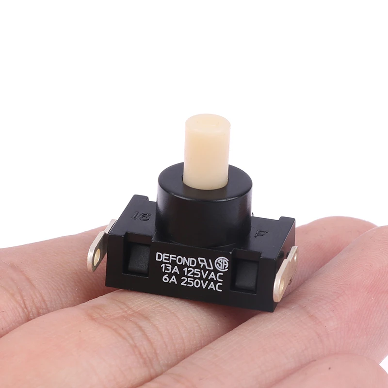 1PC DPC-1114 Self-Locking Power Button Switch For High Power Vacuum Cleaner Parts 250VAC 6A