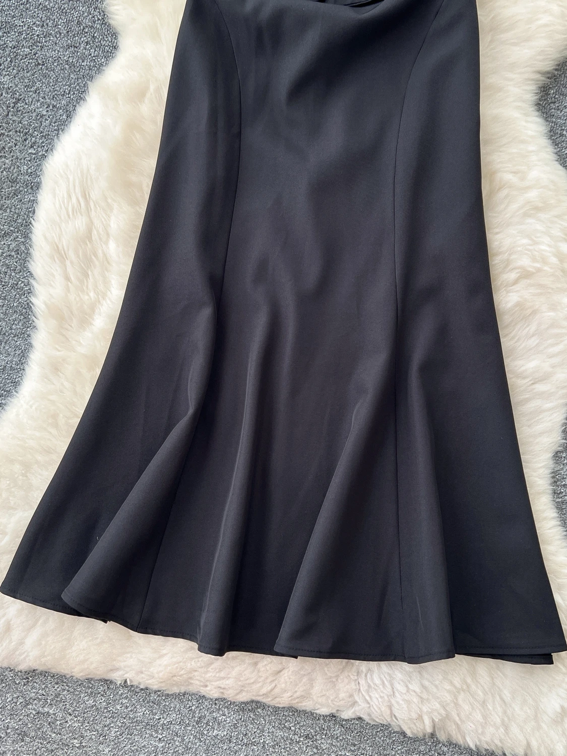 Ele Summer Long Dr Damen-Kragenkleid, reine Farbe, Blo Design, Aosphere A-Linien-Rock für reife Damen, ort Sve