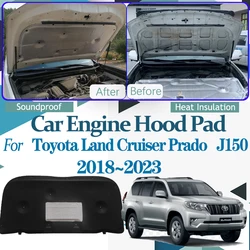 for Toyota Land Cruiser Prado 150 Accessories J150 2018~2023 2021 Car Engine Sound Hood Heat Insulation Covers Car Accessories
