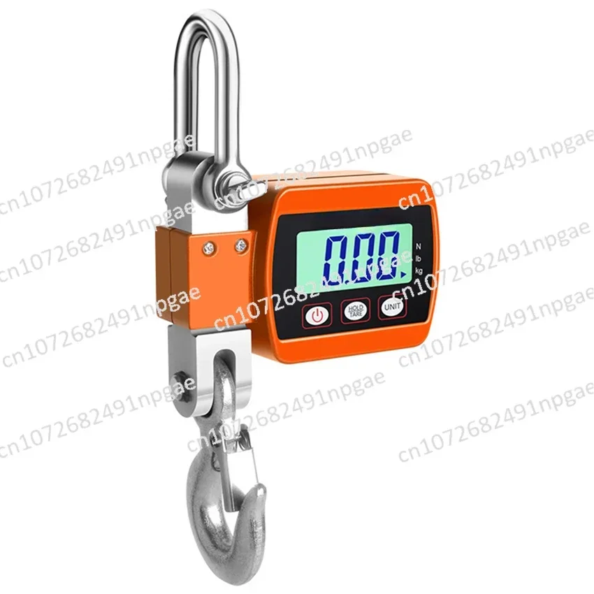 300Kg/500Kg Digitale Kraanweegschaal Draagbare Hangende Schaal Heavy Duty Kraan Schaal Lcd Backlight Industriële Haak Weegschalen Unit Change