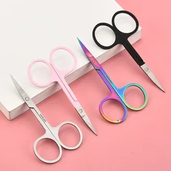 Stainless Steel Eyebrow Scissor Makeup Eyelash Trimmer Facial Hair Remover Manicure Scissor Nose Hair Tool Beauty Mini Scissors