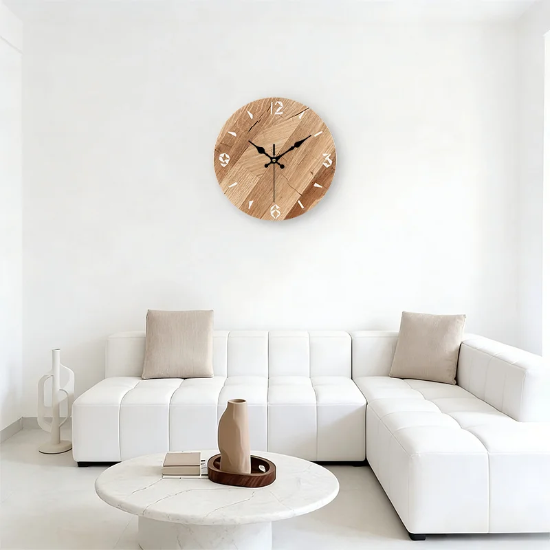 Single Piece, Minimalist Nordic-style PVC Wall Clock, Creative Silent Hanging Clock, Perfect for Decorating Bedrooms