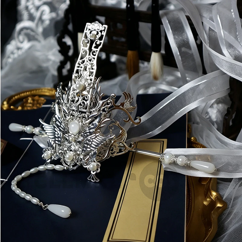 Tian Guan Ci Fu Shi Qingxuan Scum Villain Self Saving System Shen Qingqiu Cosplay Hair Crown Tiara Props Halloween Accessory - view 2