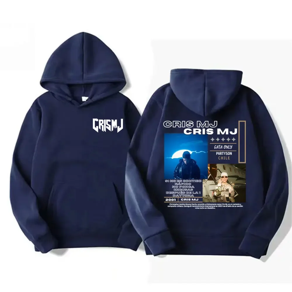 Customization Cris Mj Gata Only Partyson Chile 2025 Graphic Hoodies Men Women Casual Fleece Pullover Sweatshirt Hip Hop Style Ov