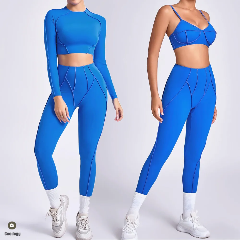 1/2PCS Donne Cinghie Nude Set di Yoga A Prova di Squat Reggiseno Sportivo Crop Allenamento A Vita Alta Leggings Pantaloni Fitness Femminile Active Wear Tute