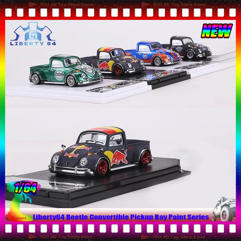 

Новый склад Liberty64 1:64 Beetle Convertible Pickup Gulf Oil Series, имитация сплава, миниатюрная литая модель автомобиля, игрушка на заказ, подарок