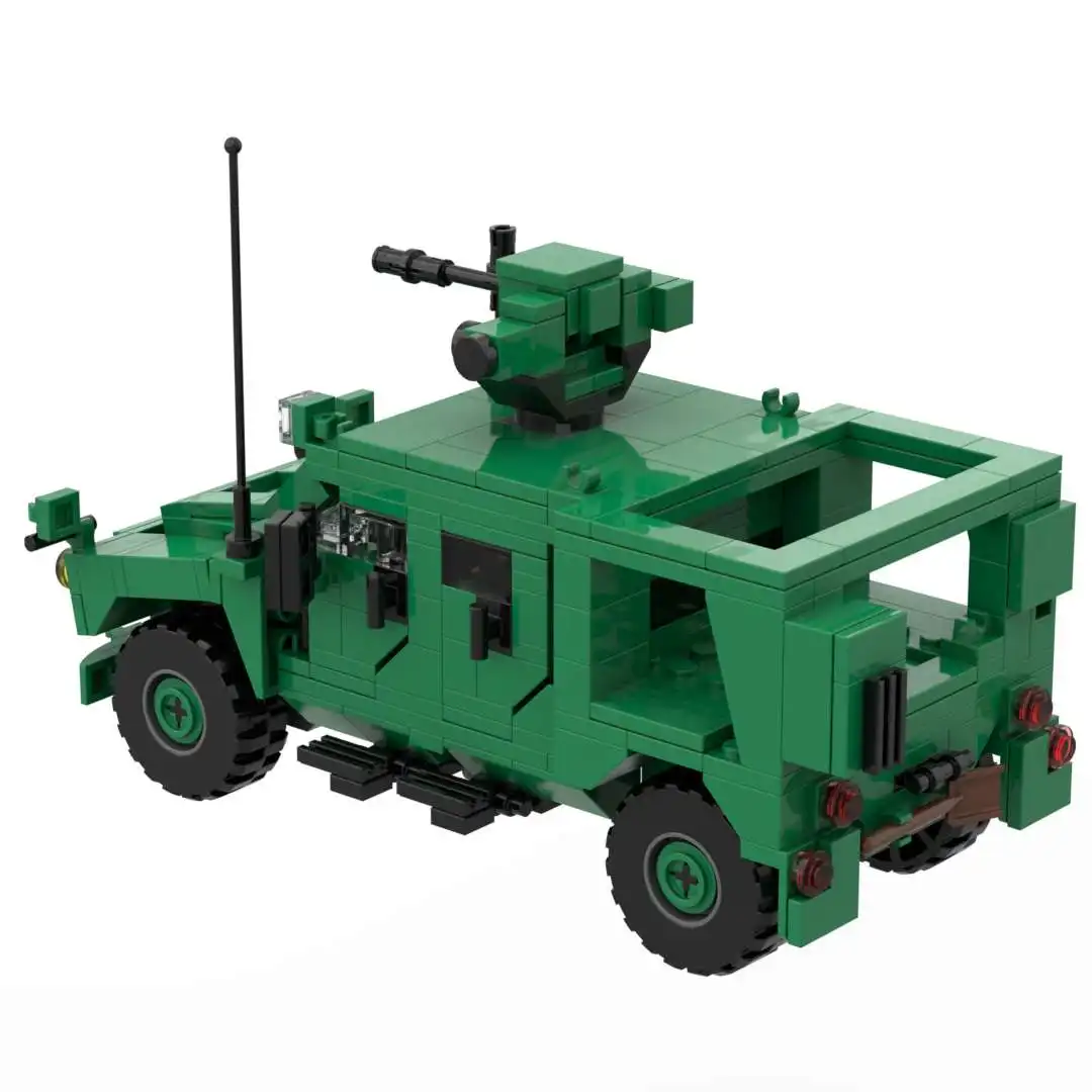 مجموعة طوب البناء من الجيش الأمريكي ، مركبة عسكرية ، ألعاب مكعبات البناء ، مجموعة التجميع ، متوافقة مع العلامات التجارية