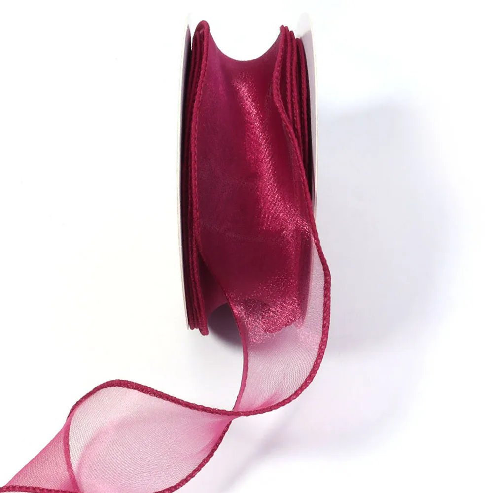 

10Yards 40mm Fishtail Organza Ribbon Wavy Edge Ribbon Lace Ribbons For Gift Wrapping DIY Bow Bouquet Wedding Party Decoration