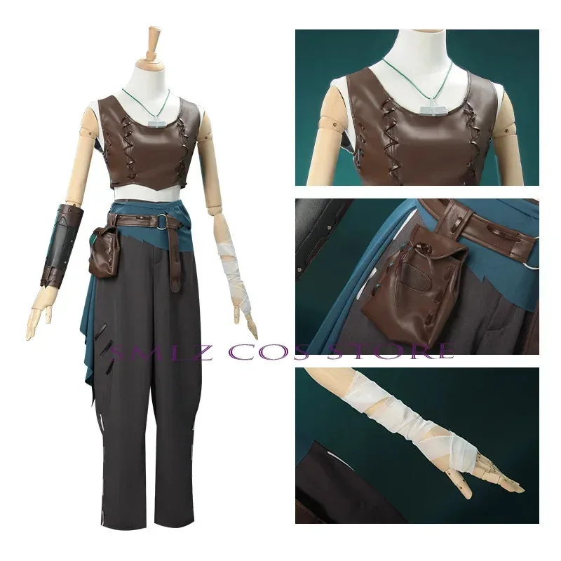 Игра Identity V Brynhildr Vilulf Косплей Арчер Survivors Косплей Костюм Жилет Брюки Сумка Униформа Костюм Вечеринка Наряд для Женщин
