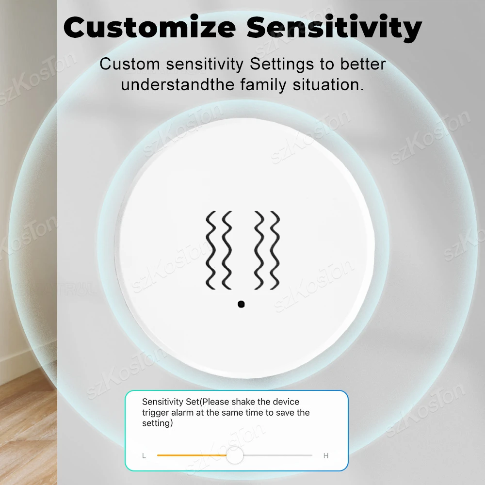 Imagem -06 - Tuya Inteligente Vibração Sensor Zigbee Detector de Gota e Inclinação Home Security e Dispositivos de Proteção Smart Life App Alarme
