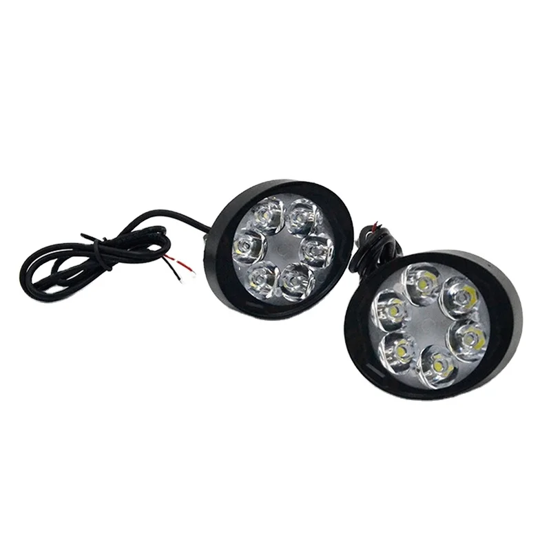 

Motorcycle Spotlight Headlight 12V LED Moto Side Mirror Lights Motorbike Driving Headlamp Head Spot Work Lamp DRL