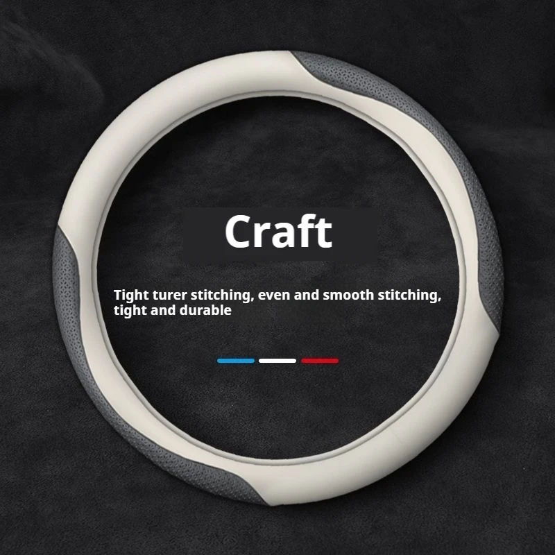 Car steering wheel cover For Audi A3 Q5 Q3 Q4 A5 A7 A8 A4 B8 B7 A6 C7 RS3 RS4 RS5 RS6 car accessories