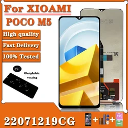 6.58''Tested m5 LCD For Xiaomi Poco M5 22071219CG LCD Display Touch Digitizer Assembly For Poco M5 Screen with Frame