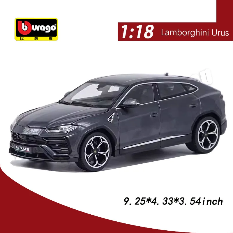 Original Bburago 1:18 Lamborghini Urus Alloy Car Model Children\'s Toys Die-cast Model Cars Collectible Gift Miniature Car