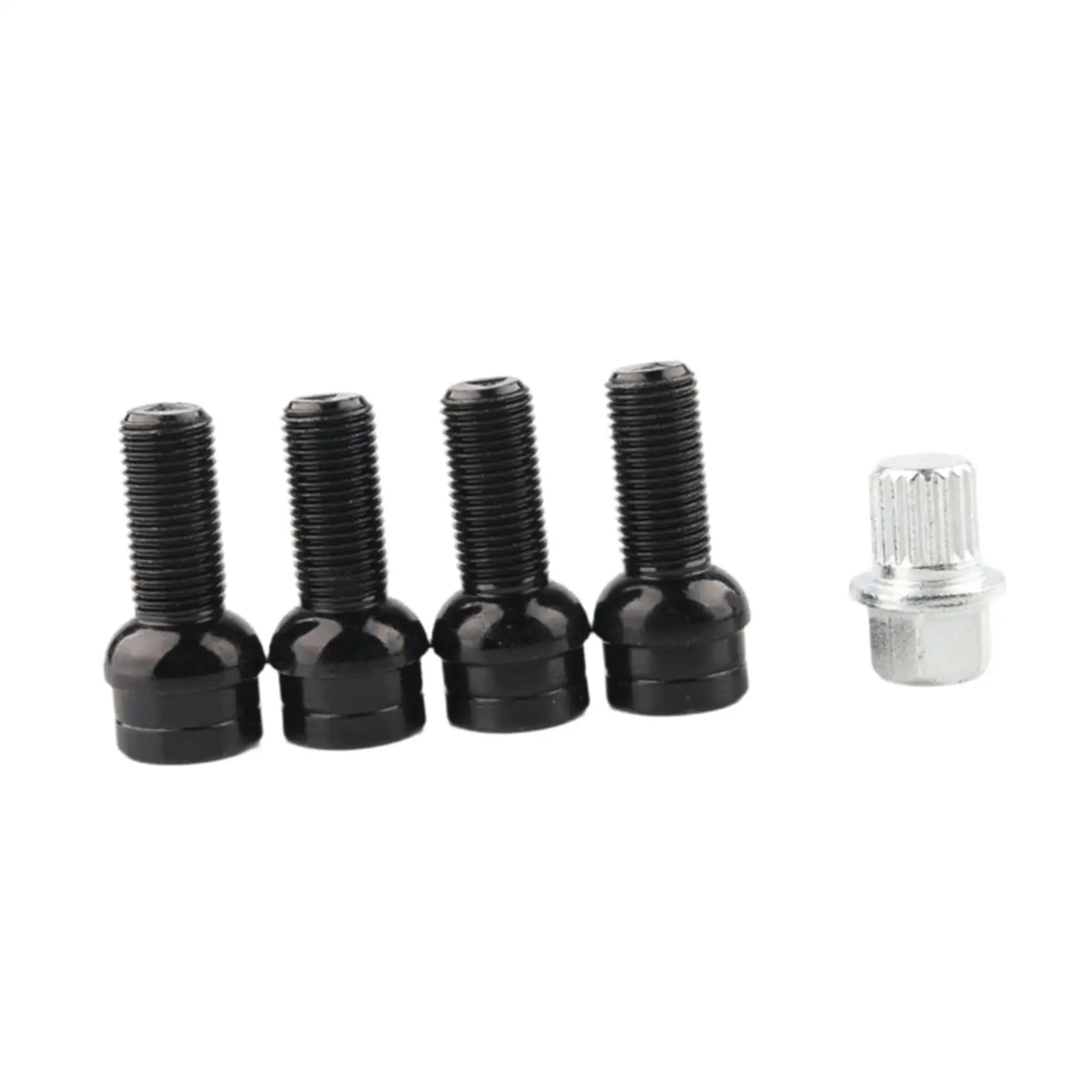5Pcs Locking Wheel Bolt Nut Easy Installation High Performance Locking Security Nut Set Car Wheel Lock Nut for VW Vehicle