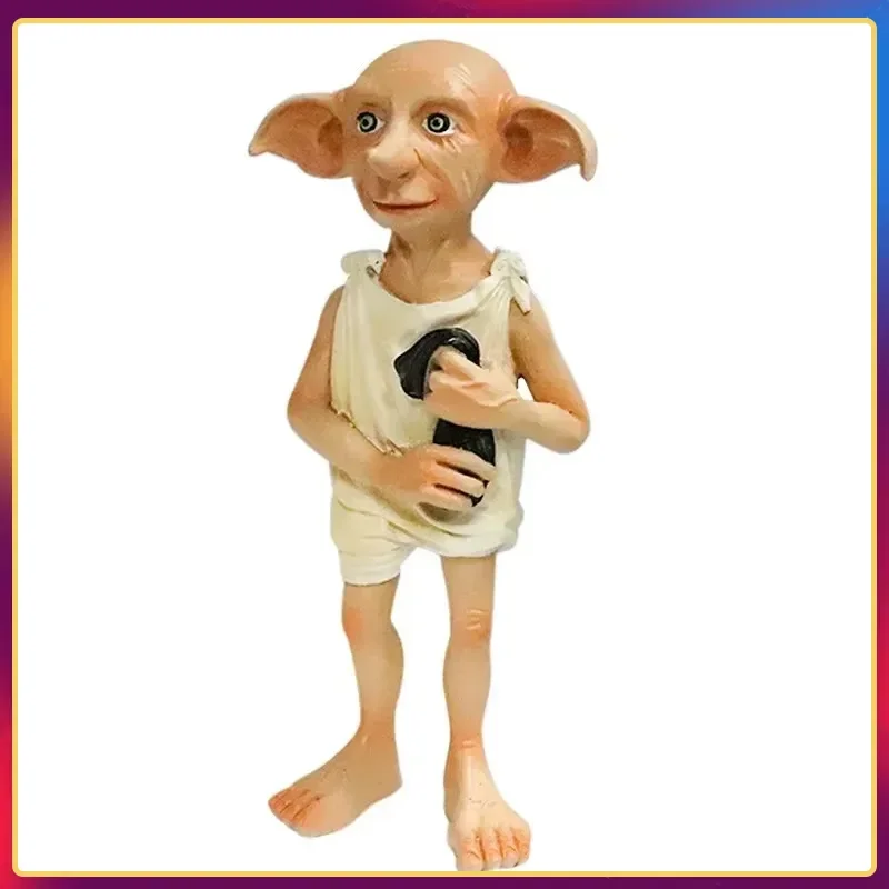 Figurine de dessin animé Dobby Elf, 16cm, modèle Abs, masque en Latex, décoration de film d'halloween, personnages de rôle, cadeaux, jouet préféré des garçons