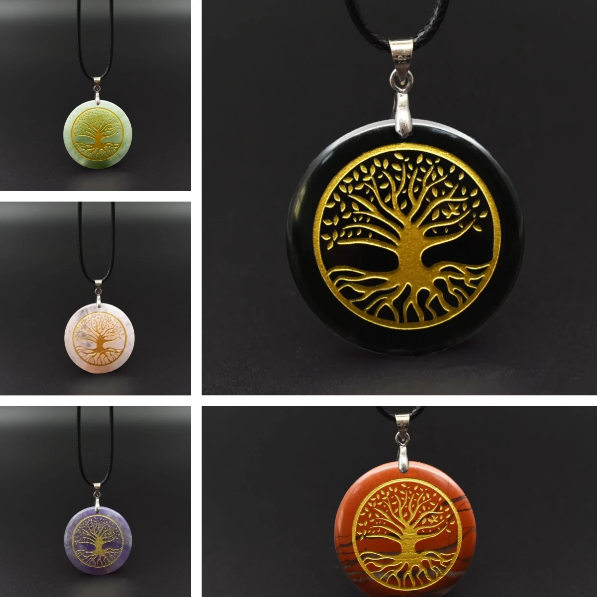 Tree of Life Pendant Necklace Yoga Meditation tool Ogan Energy Balance Crystal Spiritual Balance Jewelry