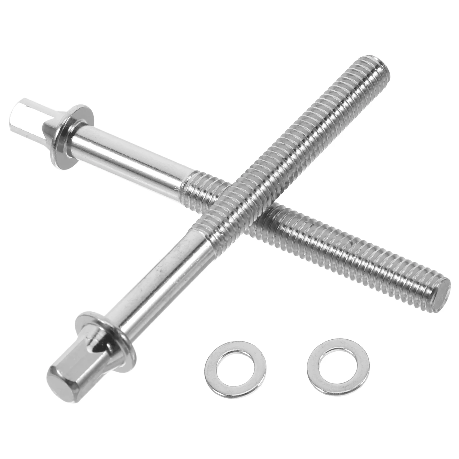 

2 PCS Drum Screws Bass Tension Tie Rod Set Lug Mounting Hardware Snare with Washer