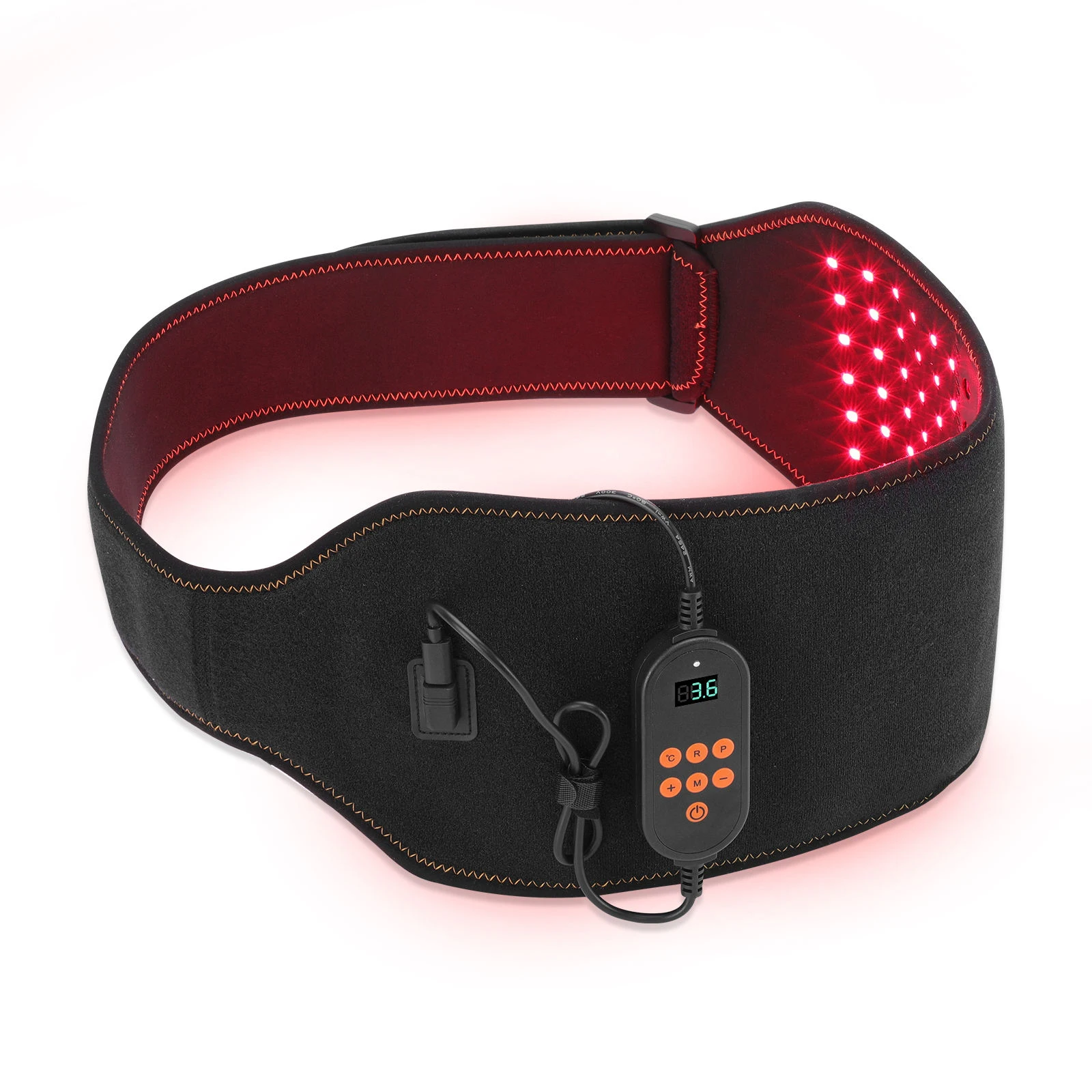 

Top Sale 660nm 850nm Red Near Infrared Light Red Light Therapy Equipment EMS Belt for Weight Loss Pain Relief