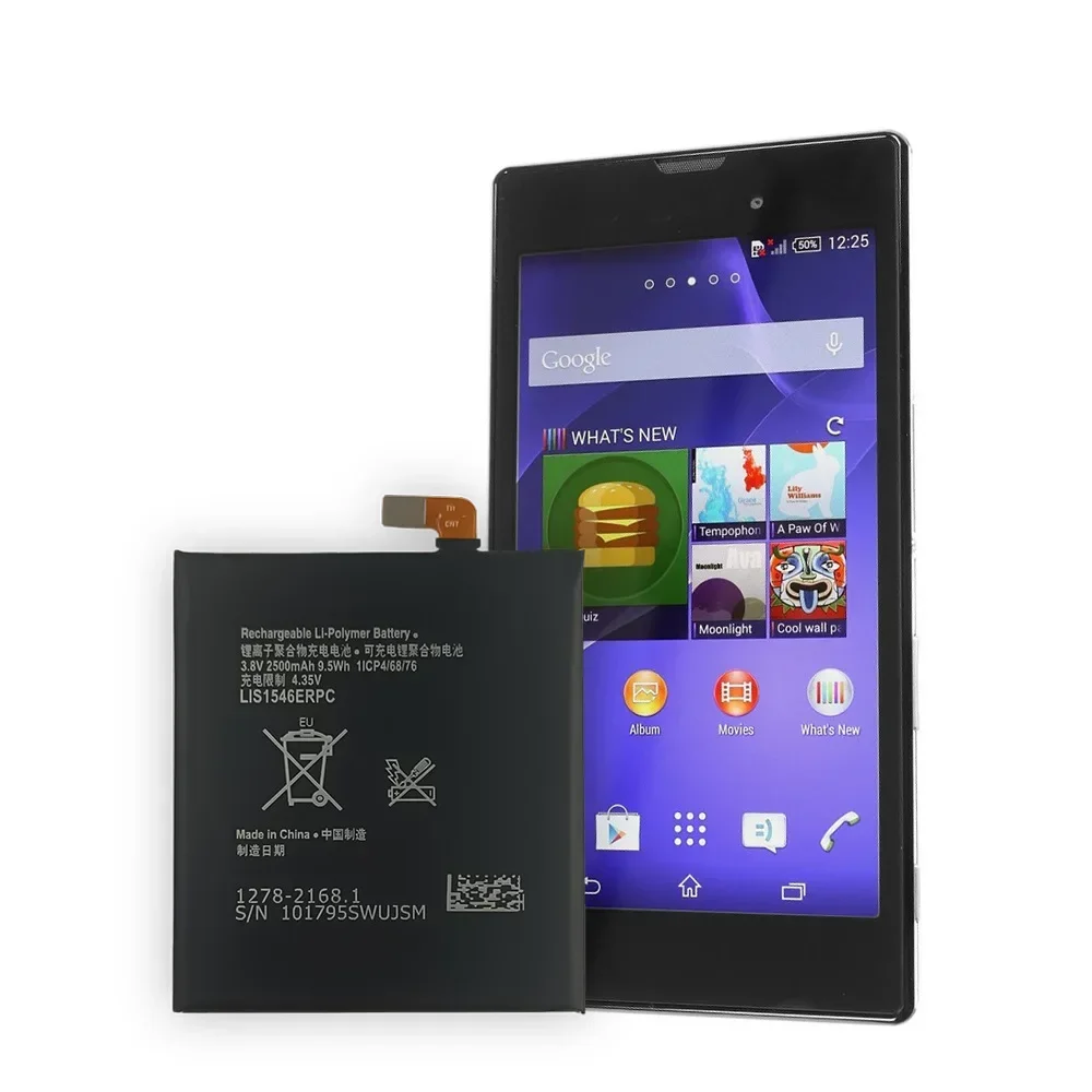 LIS1546ERPC Высококачественная сменная батарея для телефонов SONY C3 D2532 D2533 S55T U D2502 T3 D5103 D5102 M50W