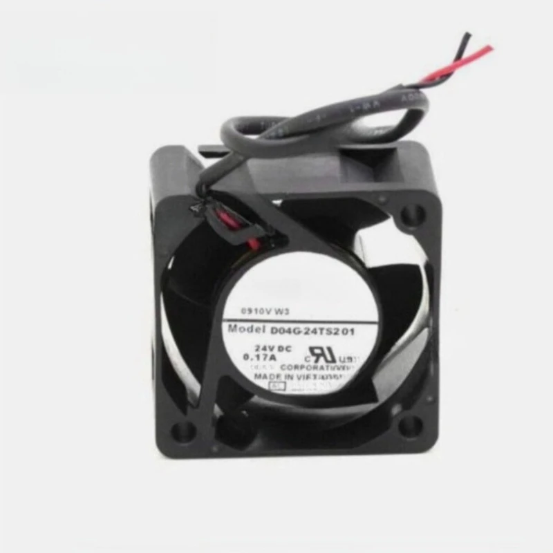 

Brand New Original D04G-24TS2 01 DC 24V 0.17A 40x40x20mm 2-Wire Server Cooling Fan Fast delivery