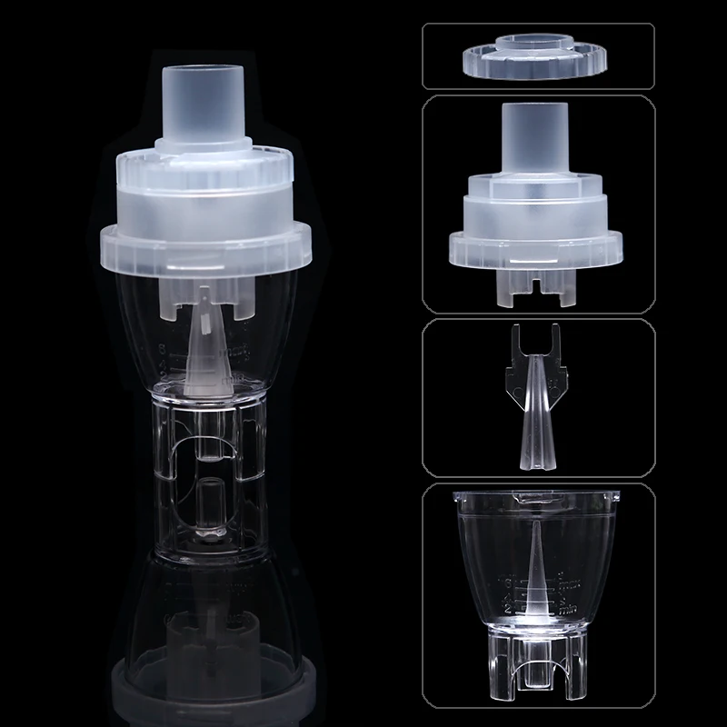 3 Size Atomizer Cup Original Inhaler Part Compressor Nebulizer Atomizer Sprayer Injector Nebulizer for Inhalation