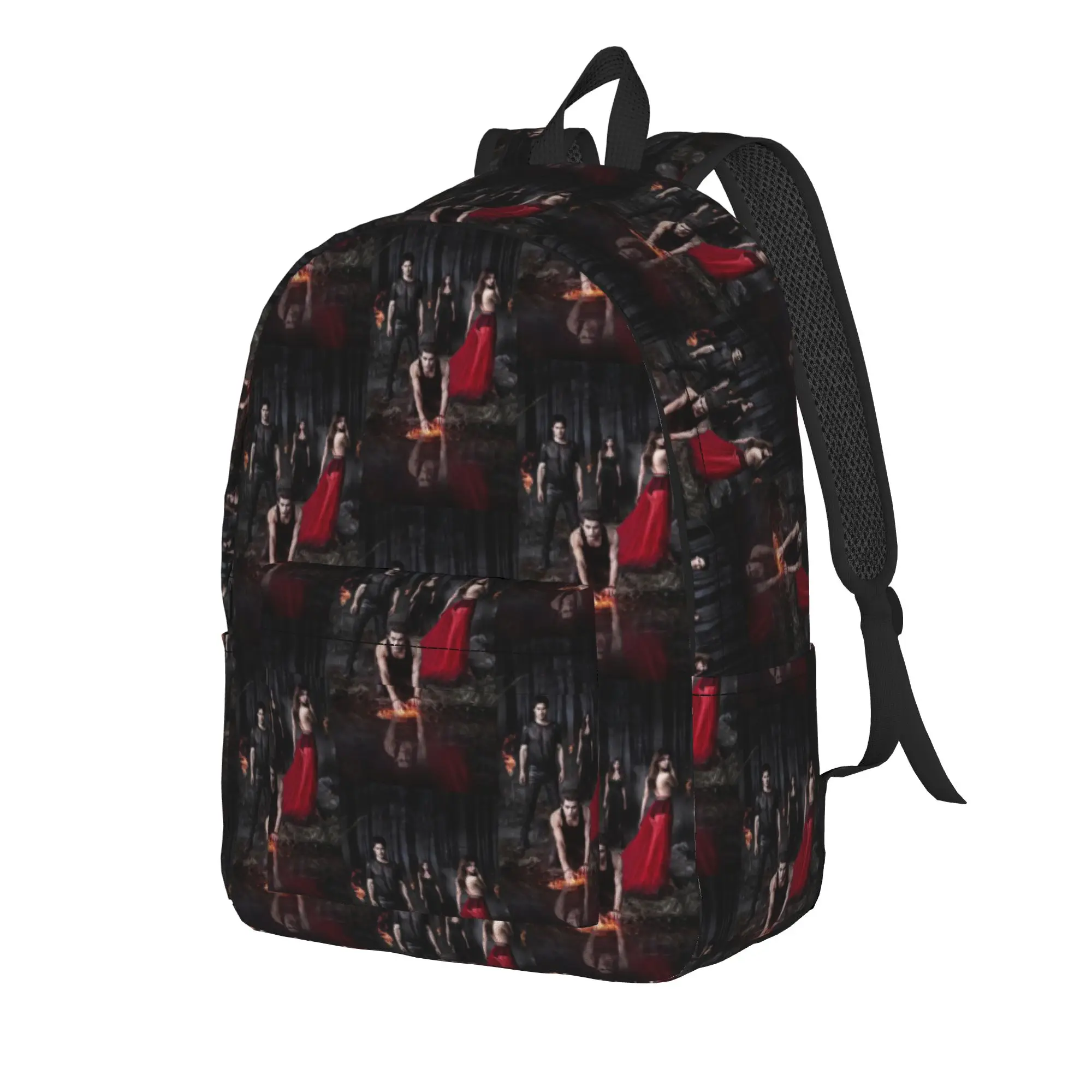 The Vampire Diaries Resuable Movie Backpack Damon Salvatore Casual Backpacks Male Workout Durable School Bags Colorful Rucksack