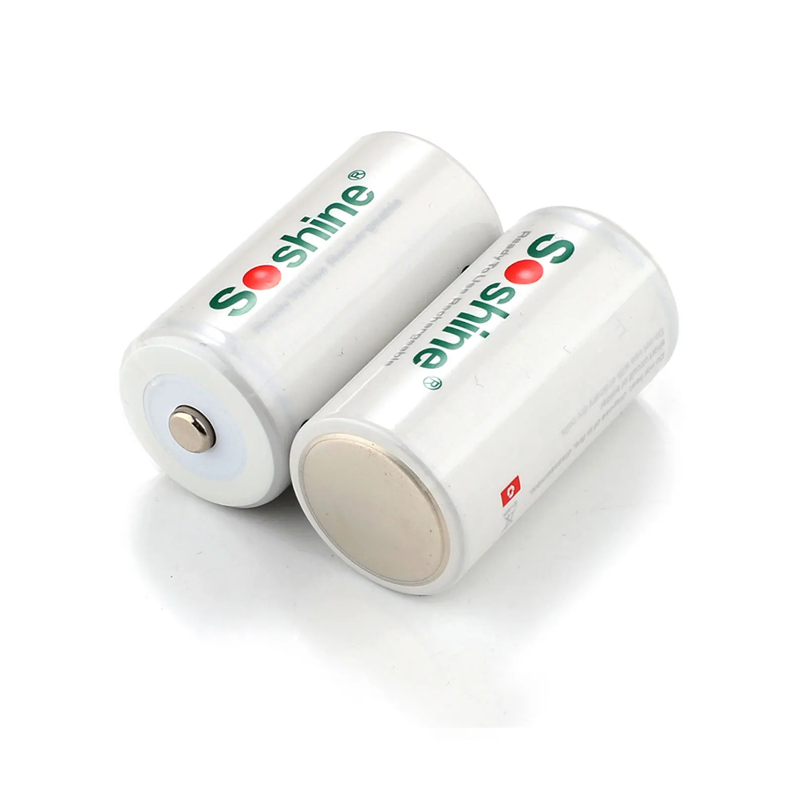 Soshine 2PCS D/R20 Size RTU D11000 Rechargeable Battery NiMH 11000mAh 1.2V Battery Higher Current Capabilities Battery