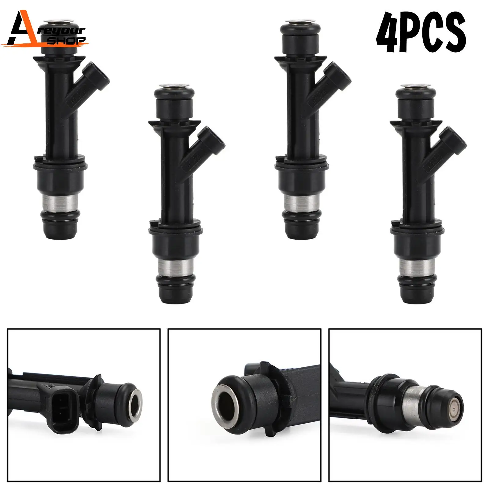 Areyourshop 4pcs Fuel Injectors fit For Chevrolet Aveo 1.6L L4 18lbs 2004 2005 2006 25334150 25315853 Car Auto Parts