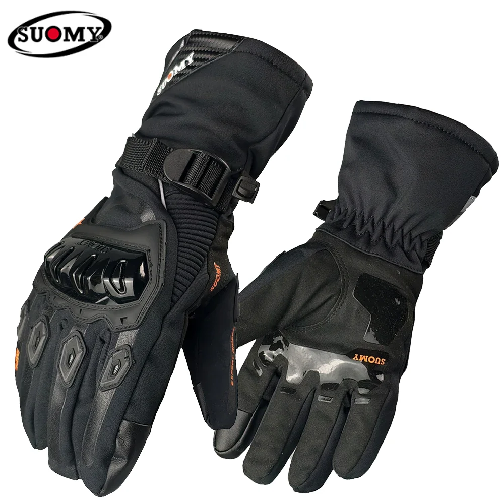 Suomy luvas da motocicleta dos homens à prova dwindproof água de vento inverno quente moto motociclista luvas equitação tela toque gant moto guantes