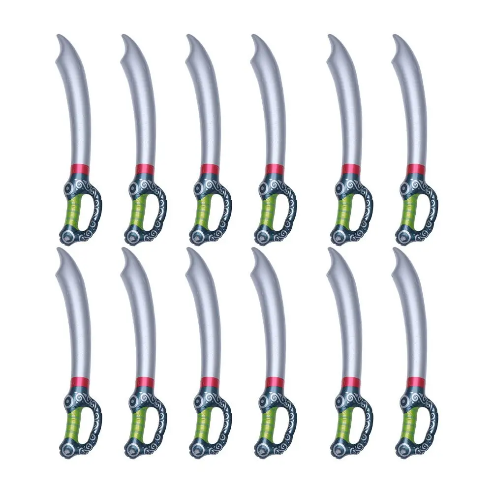 

12 Pcs Pirate Knife Inflatable Tent Festival Cosplay Prop Swords Toys Pvc Kids Role Child Halloween