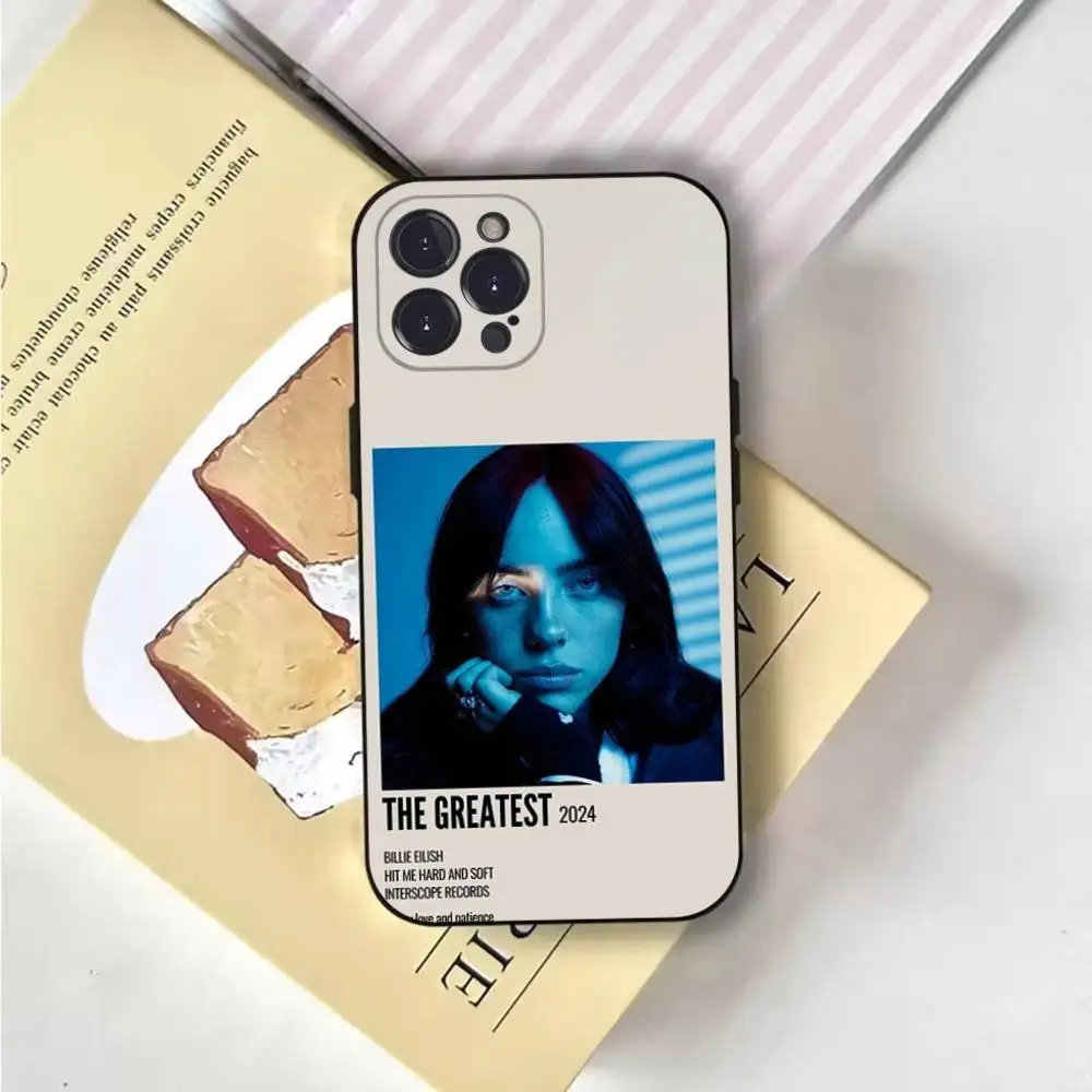 Casing HP Hit Me Hard and Soft B- BillieS Untuk iPhone 17,16,15,14,13,12,Pro,Max,Plus,E,SE4,Air,Mini Hitam Soft Cover