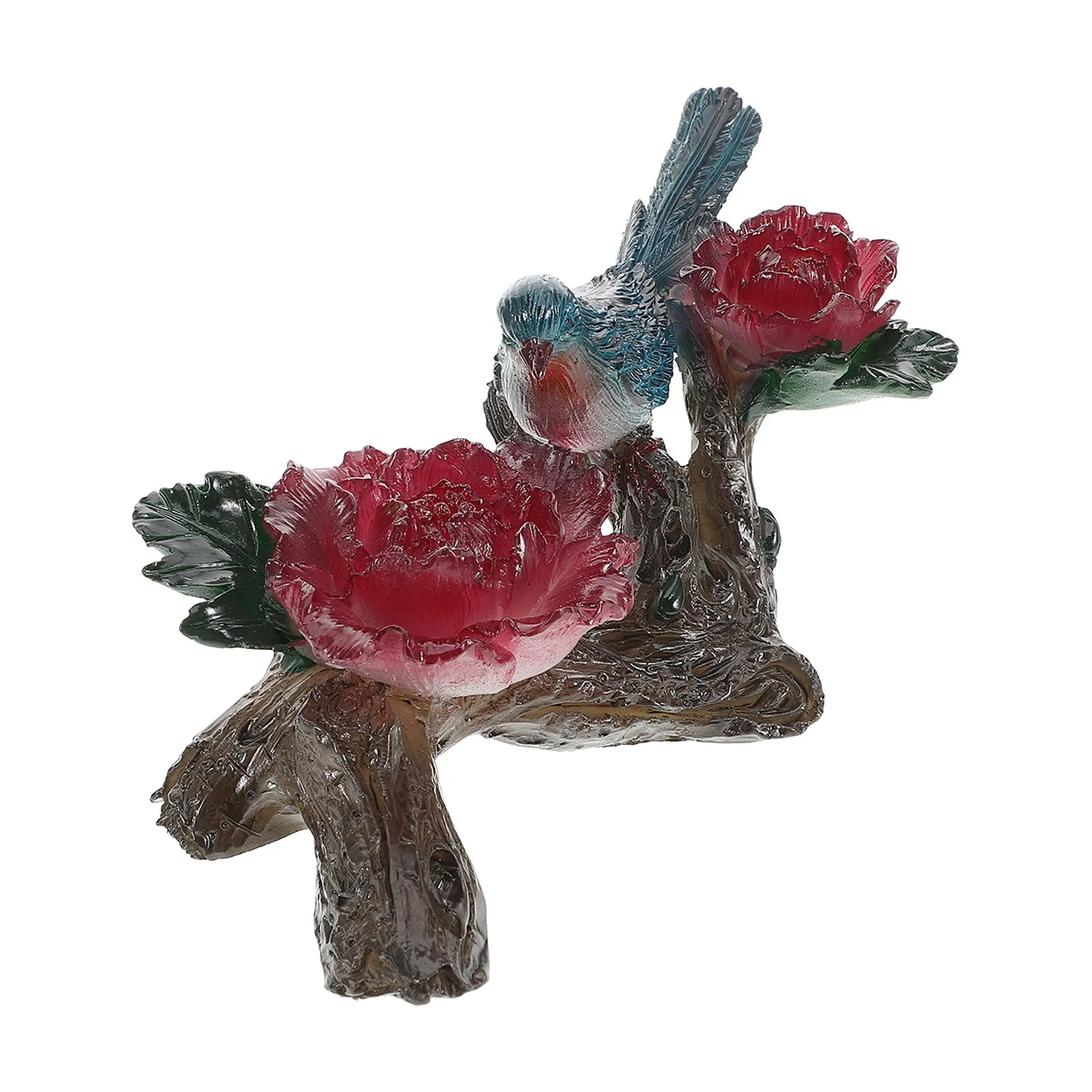 Exquisite Handcrafted Resin Hummingbird Tea Pet with Temperature-Sensitive Color Change for Tea Table Home Decor Garden Gift
