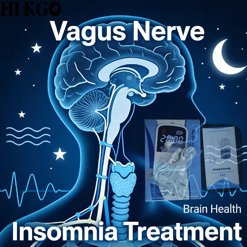 Clinical Grade Alpha Wave CES Stim Device, Brain Electrotherapy for Insomnia Relief Anxiety Depression Migraine Neurosism