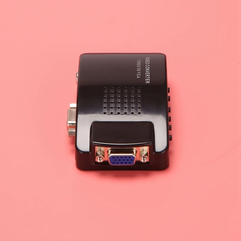 Av Naar Vga Adapter Rca Vga Converter Pc Rca Composiet S-Video Av Ingang Naar Pc Vga Lcd Output Converter Schakelkast