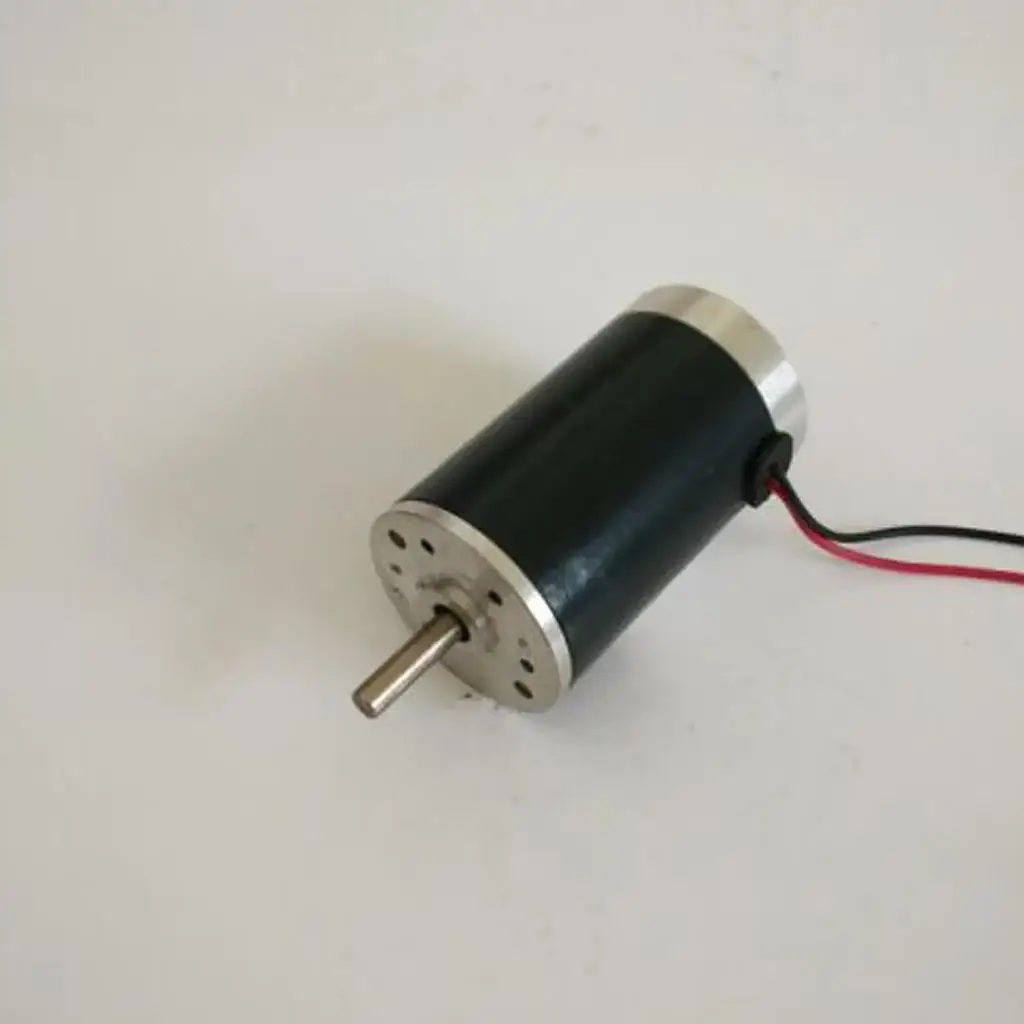 12V Electric Motor High Power Magnetic Cylinder Micro DC Engine Aluminum Steel Shaft 8000RPM CW CCW for Model Making