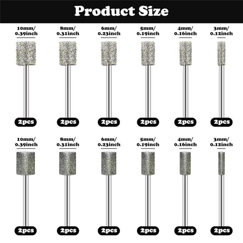 

Diamond Drill Grinding Bit Compatible Polishing Kits Glass Drill Bit 1/8" Accessories Forwood Glass Ceramics-AA70