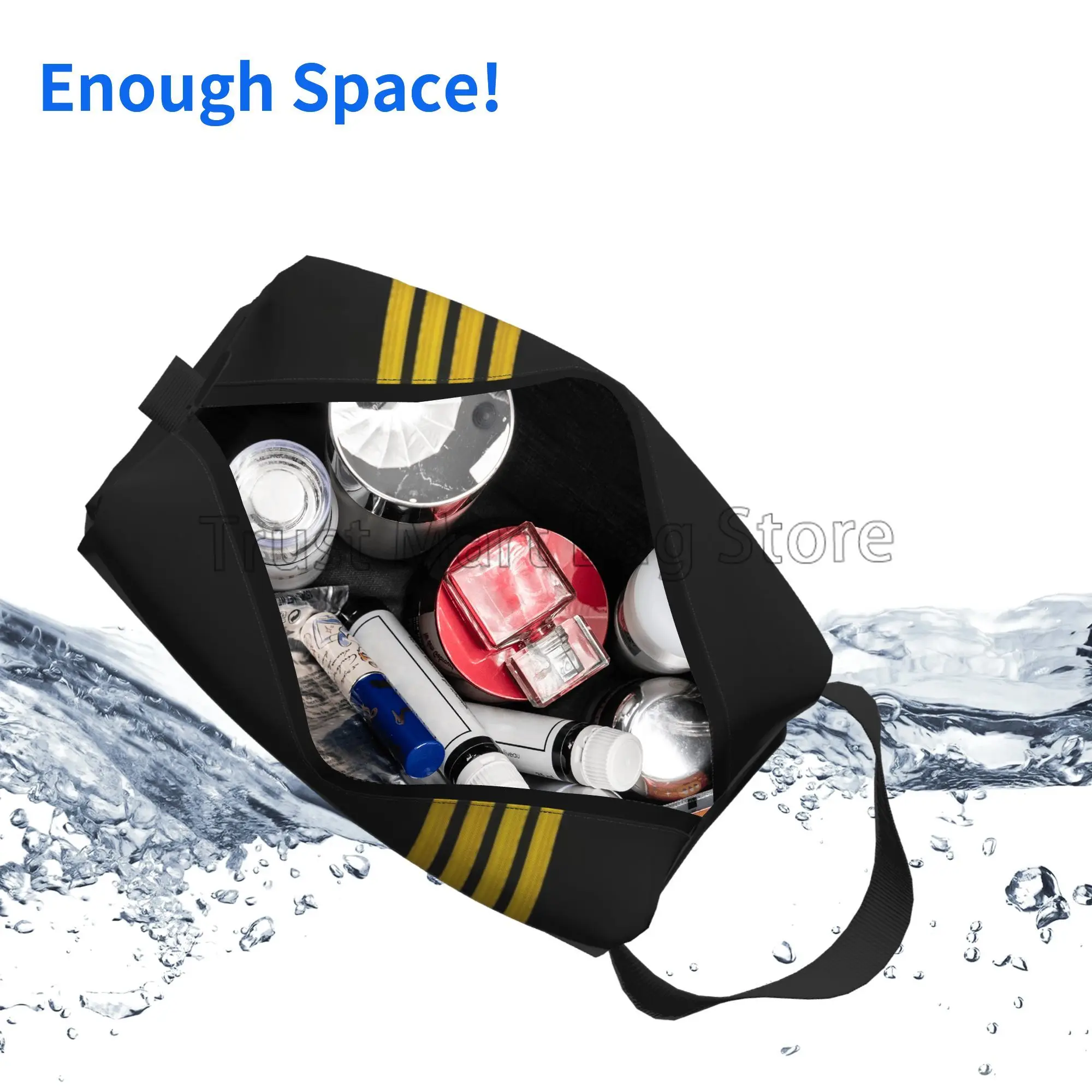 Airplane Travel Toiletry Bag for Women Men Aviation Plane Pilot Gift Cosmetic Makeup Bag Beauty Storage Bags Dopp Kit Case Box