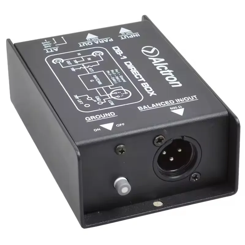 Audio 2 channels DI Box Alctron Passive DIRECT BOX mini Injection Audio Converter 1 channel DJ Equipment For Live Show outdoor
