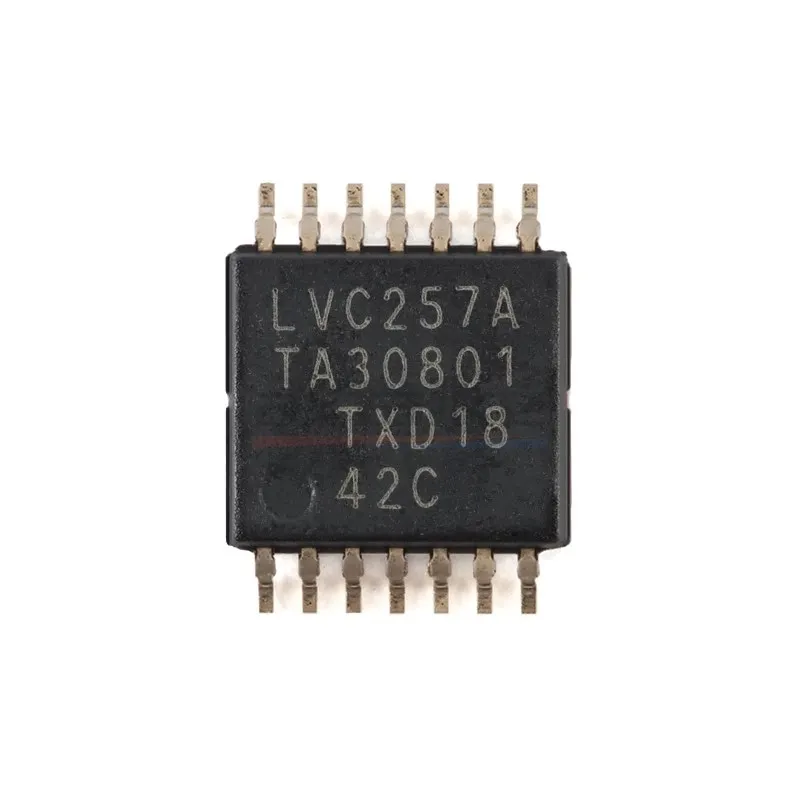 10PCS LVC257A 74LVC257APW SN74LVC257APWR LC257A TSSOP-14 Quad 2-input Multiplexer With 5V Tolerant Inputs Outputs 3-state IC