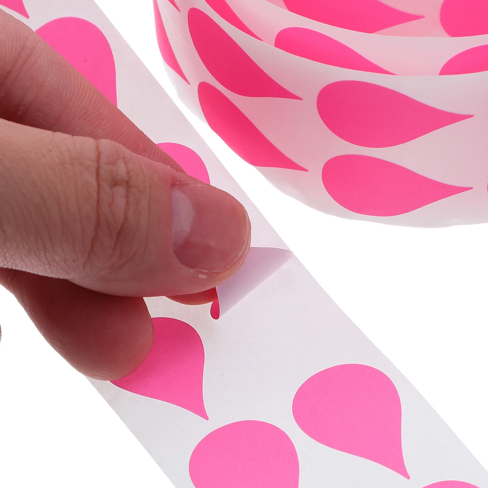 2 لفات من ملصقات الدمعة النيون الفلورسنت القابلة للكتابة ملصقات ذاتية اللصق لتخزين المواد الغذائية ومخزن المطبخ وتنظيم الفصول الدراسية