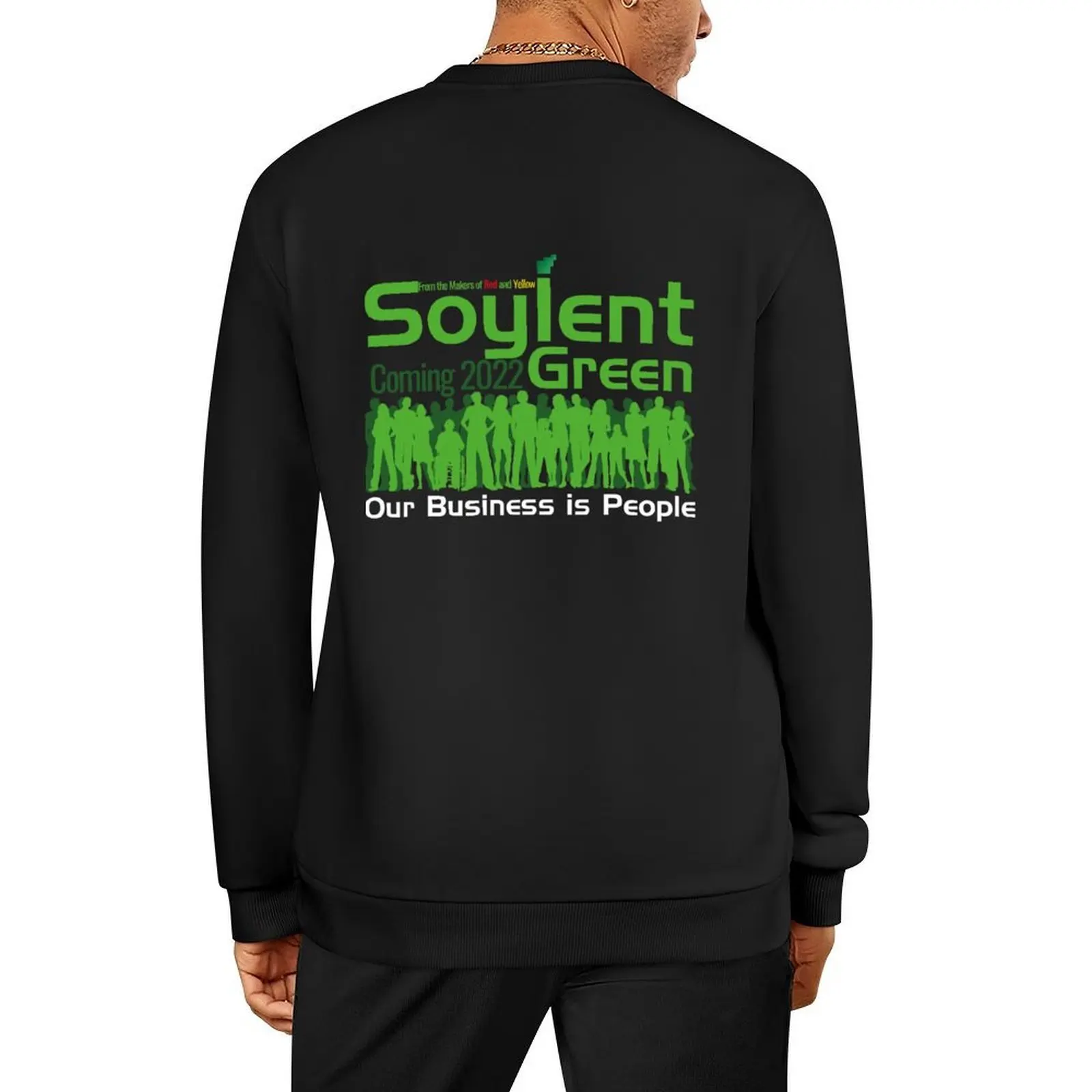 

Soylent Green is People Pullover men's sweat-shirt set autumn clothes anime clothes men clothes sweatshirt