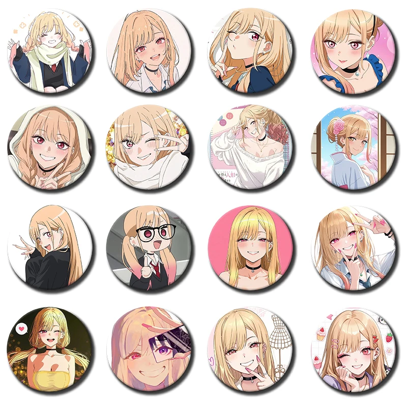 Anime Cosplay Idea - かわいいアニメフィギュア キタガワ M-マリン エナメルピン 漫画コスプレ ジュエリーアクセサリー