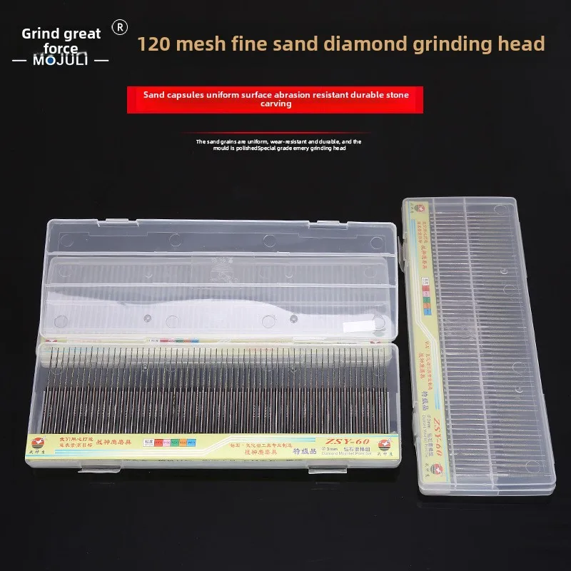 Mesh Diamond Grinding Rod Extended Emery Grinding  Glass Mold Grinding Head