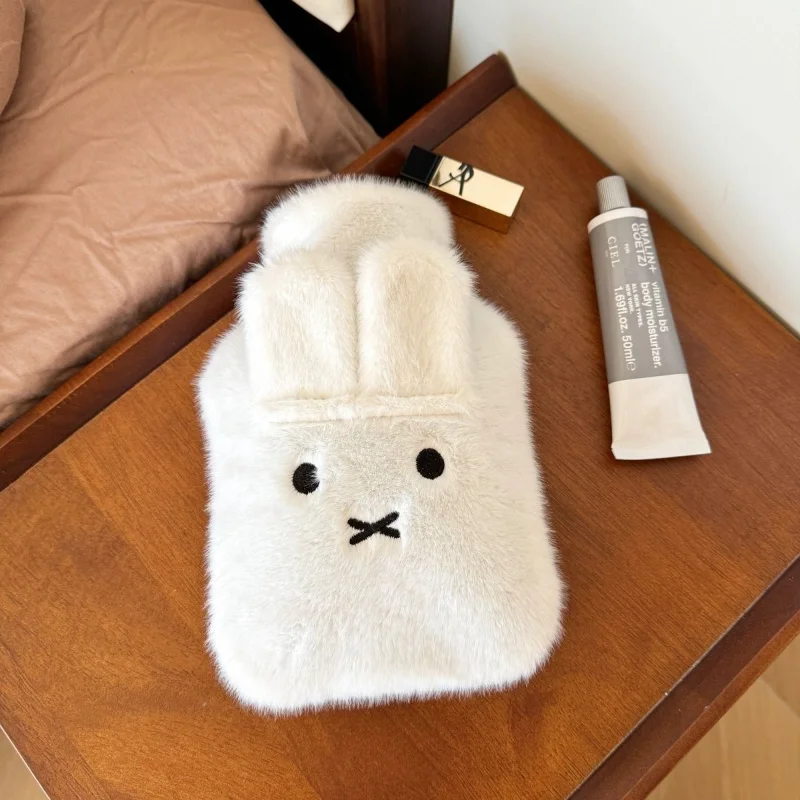 Miffy Cute Cartoon Plush Hot Water Bottle Cap Winter Hand Warmer and Bed/Sofa Heating Mat Anti Burn and Explosion proof Design
