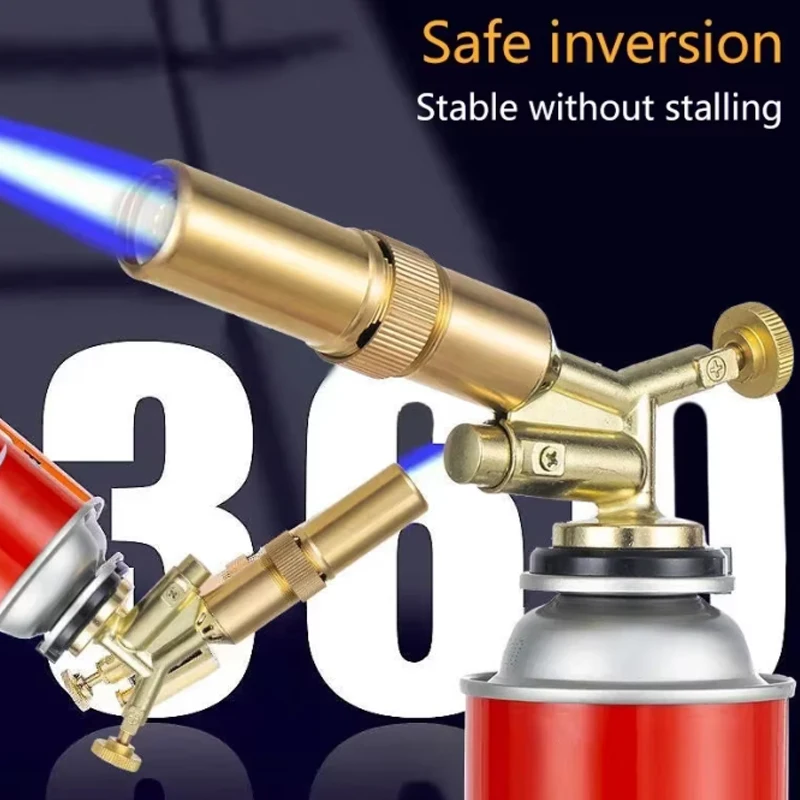 Welding Torch Gas Burner Flame Gun High Temperature Brass Copper Gas Torch Brazing Solder Propane Welding Plumbing