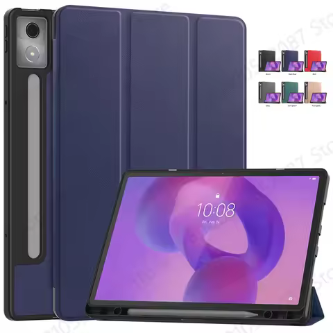 For Lenovo Idea Tab Pro Case with Pencil Holder PU Leather TPU Back Fold Stand Cover For Lenovo Idea Tab Pro 12.7 TB373FU Case