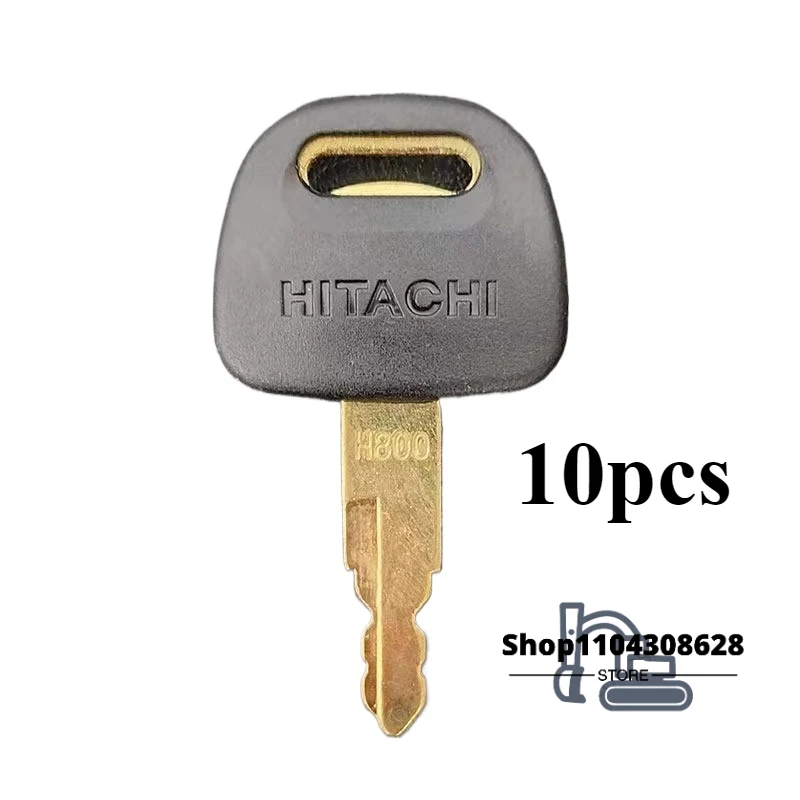 10PCS H800  Excavator Ignition Key for Hitachi  ZAX ZAXIS EX120 EX200 ZAX210 Door Lock Grab BU0028